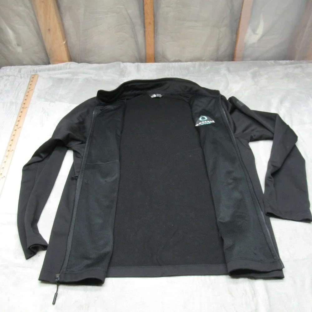 North‎ Face Jacket Men XL Black Canyon Flats Rain Wind Fleece Full Zip Hike LOGO